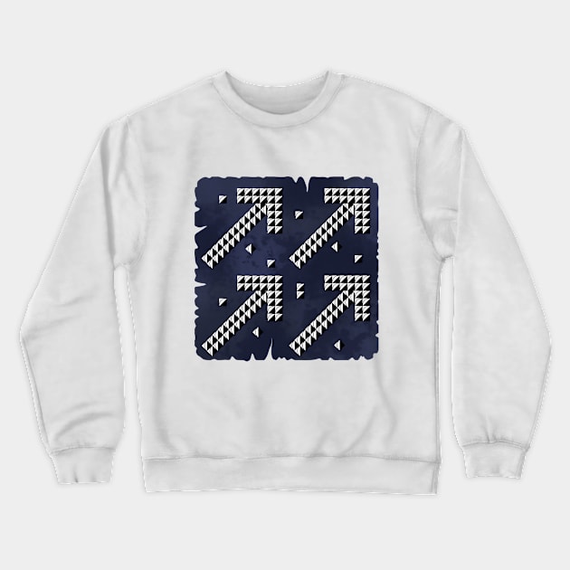 Black white arrows Crewneck Sweatshirt by Gerchek